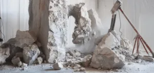 Demolizione di pavimento e massetto